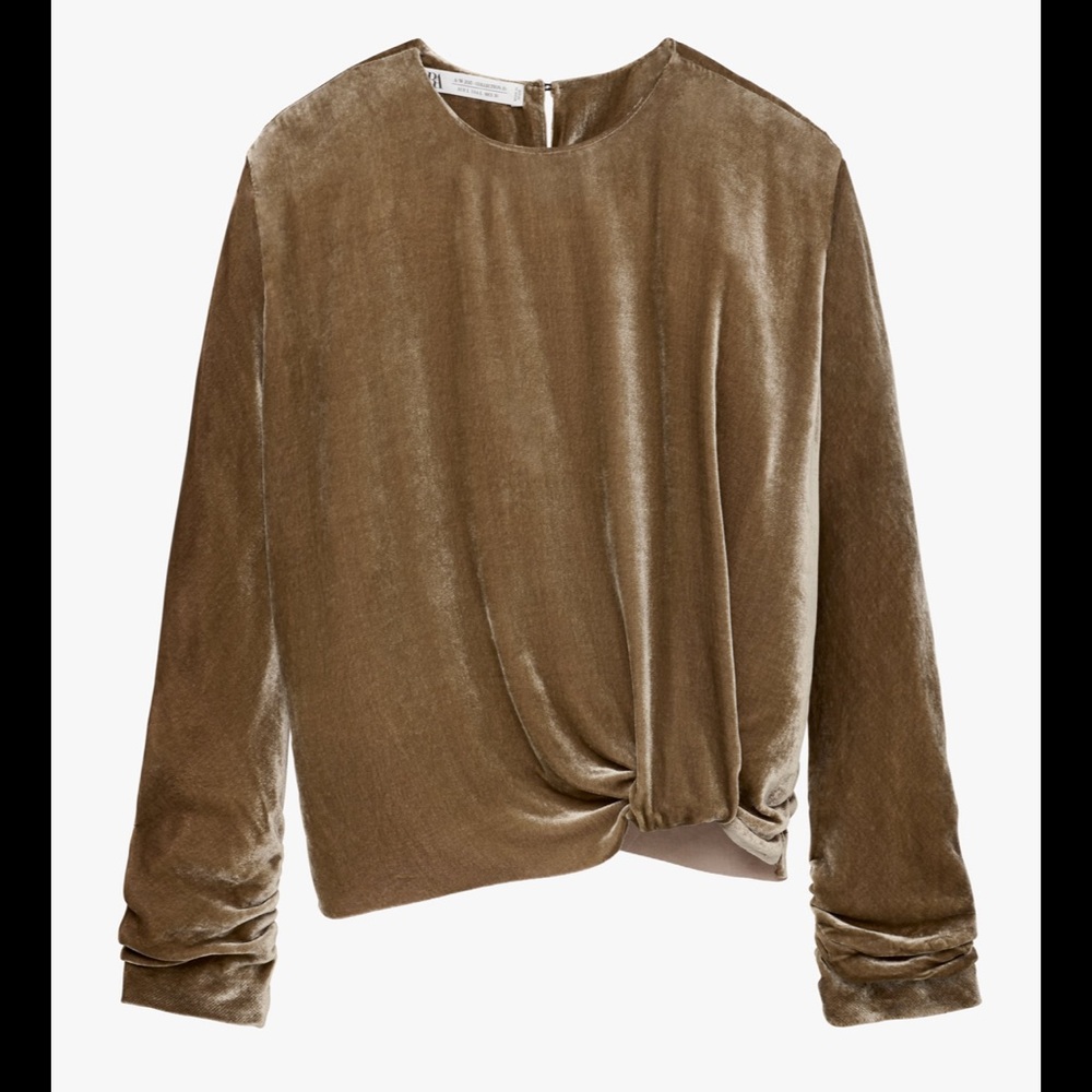 Zara velvet top LIMITED EDITION